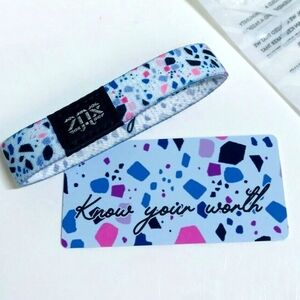 Zox 'Know Your Worth' Reversible Positive Affirmation Bracelet Size Small